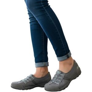Skechers Gray Slip-ins Relaxed Fit Breathe-Easy, Home-Body Sneaker